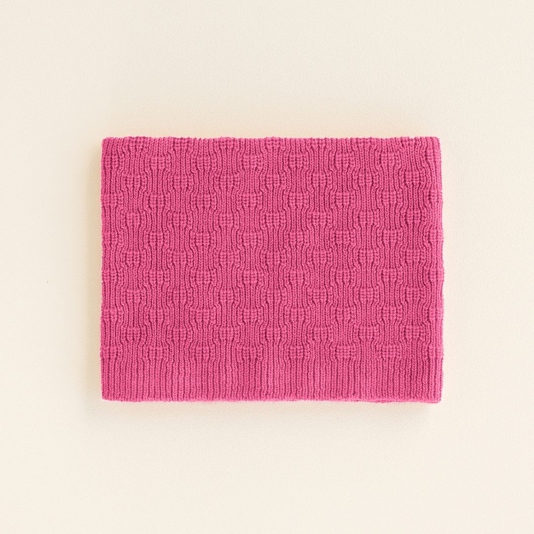 Hvid Tube Sjaal Gigi Fuchsia