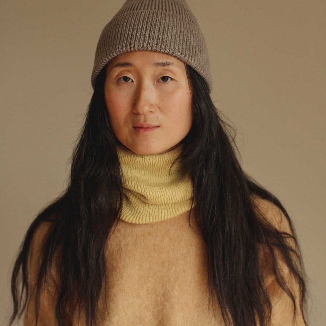 Hvid Tube Sjaal Gigi Light Yellow