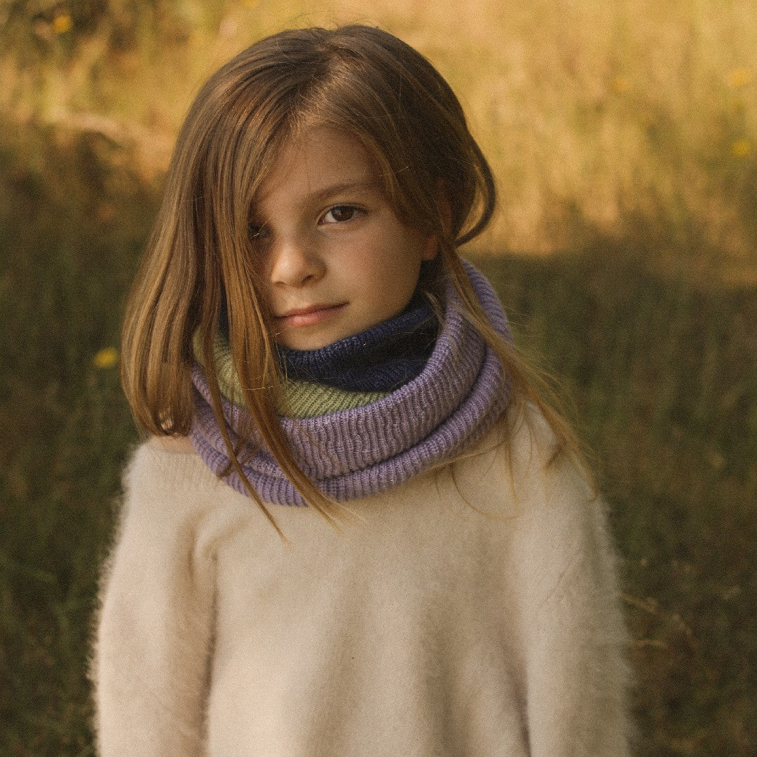 Hvid Tube Sjaal Gigi Lilac