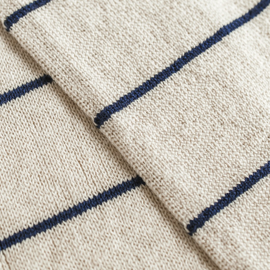 Hvid Sjaal Igor Cream Blue
