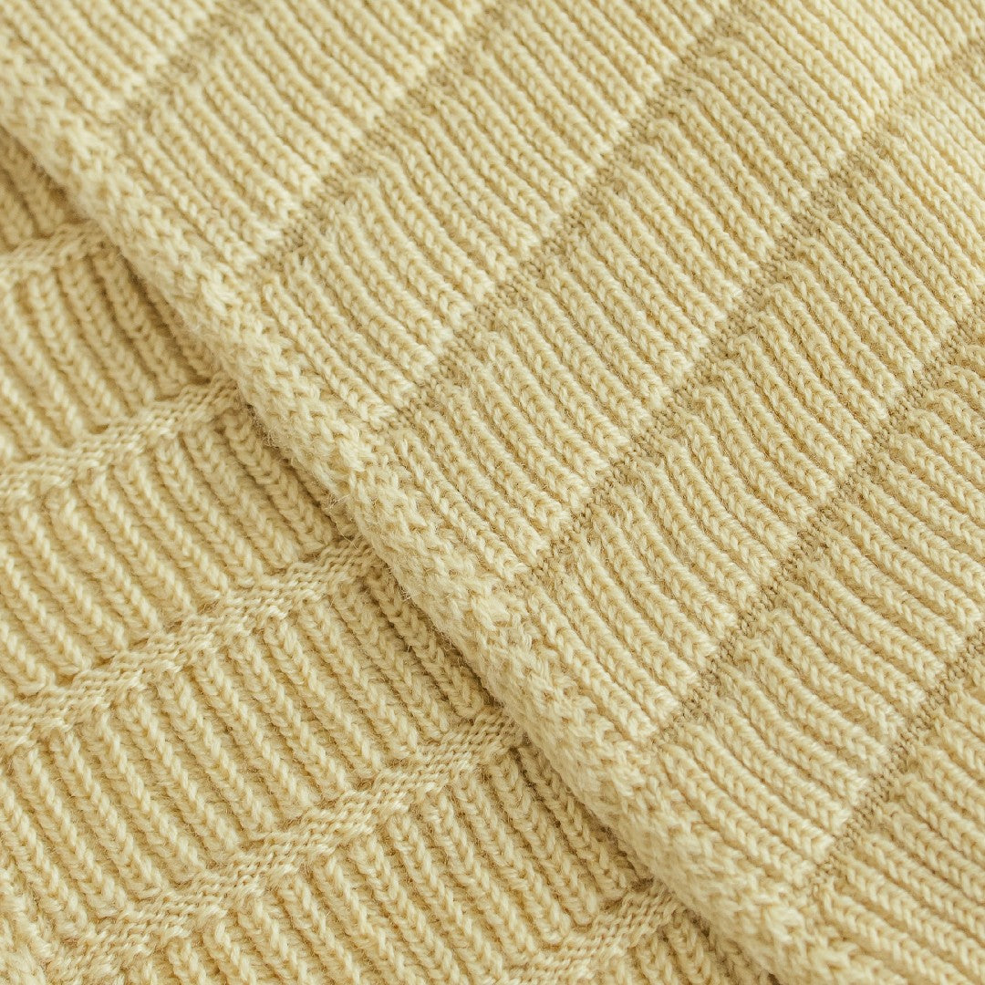 Hvid Sjaal Jacobino Light Yellow
