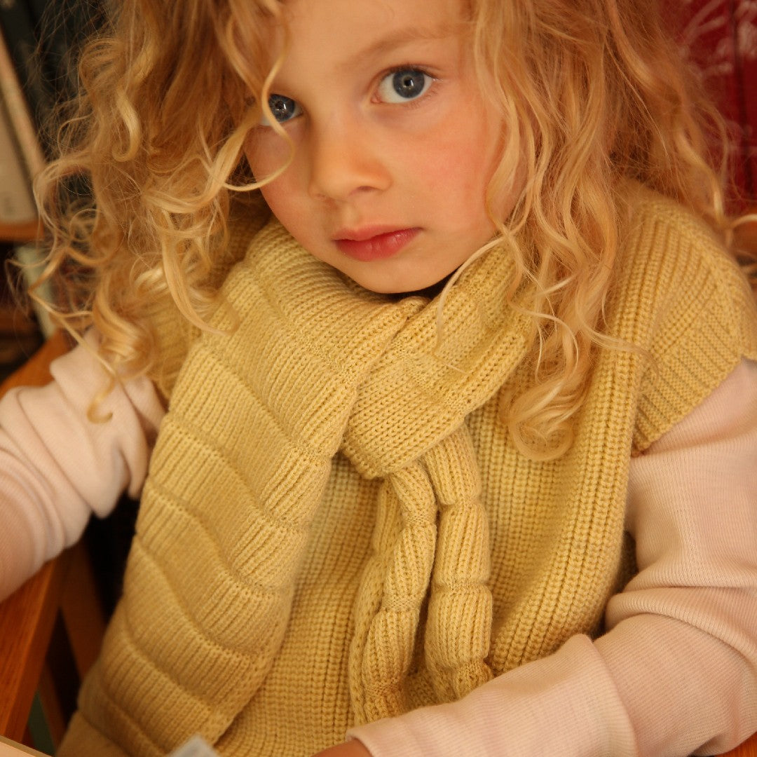 Hvid Sjaal Jacobino Light Yellow