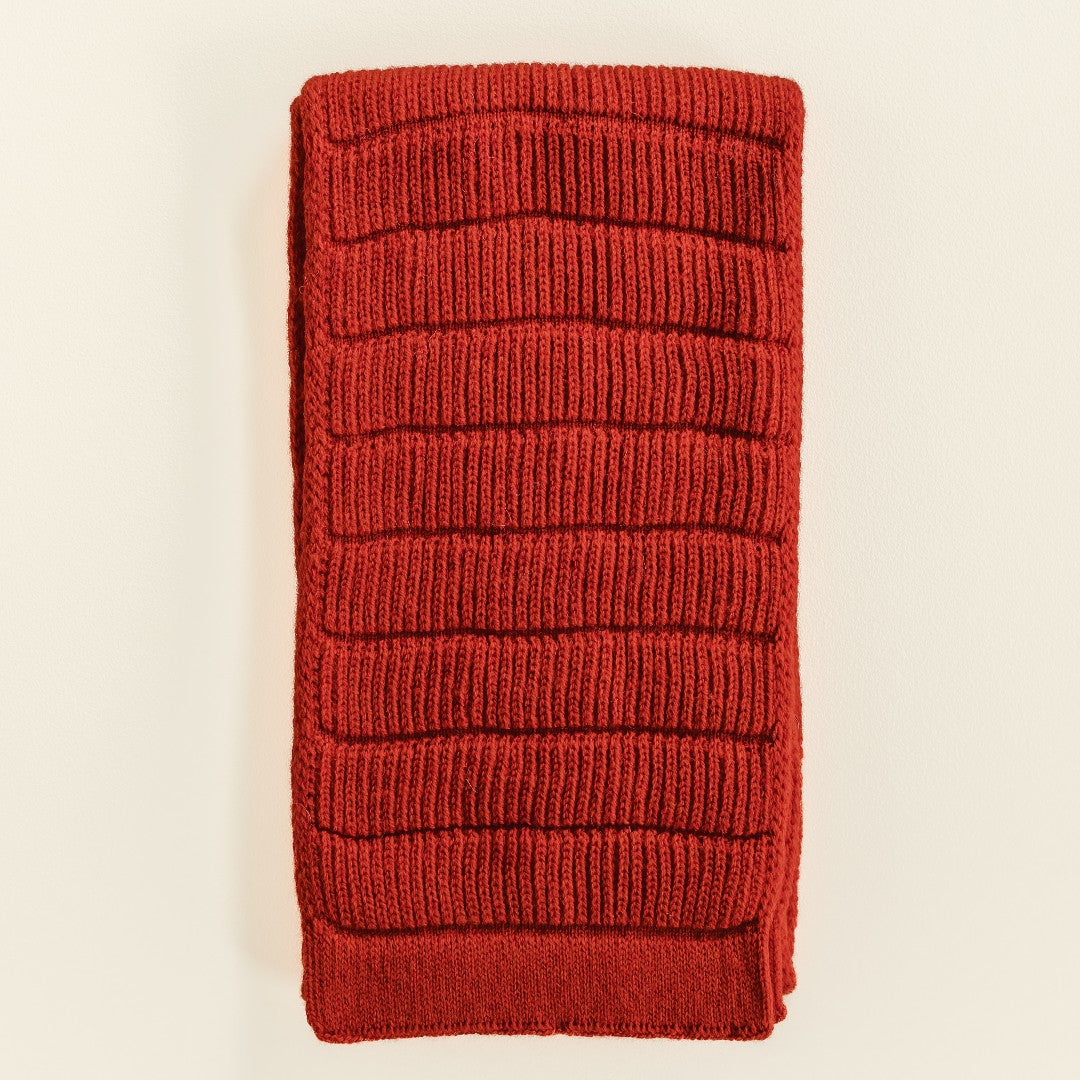 Hvid Sjaal Jacobino Red