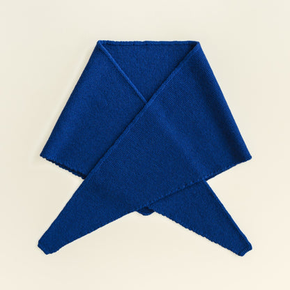 Hvid Sjaal Josephina Cobalt Blue