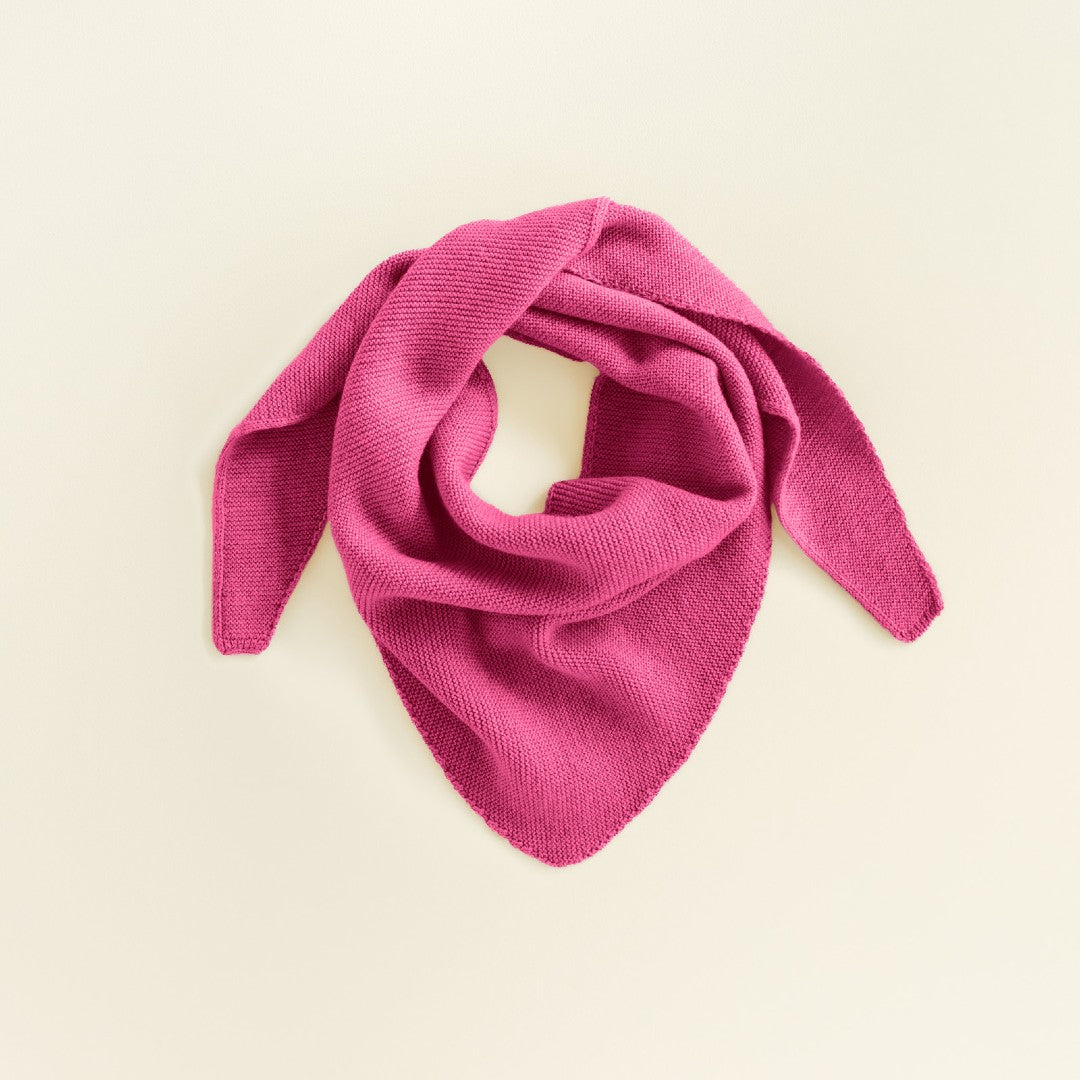 Hvid Sjaal Josephina Fuchsia