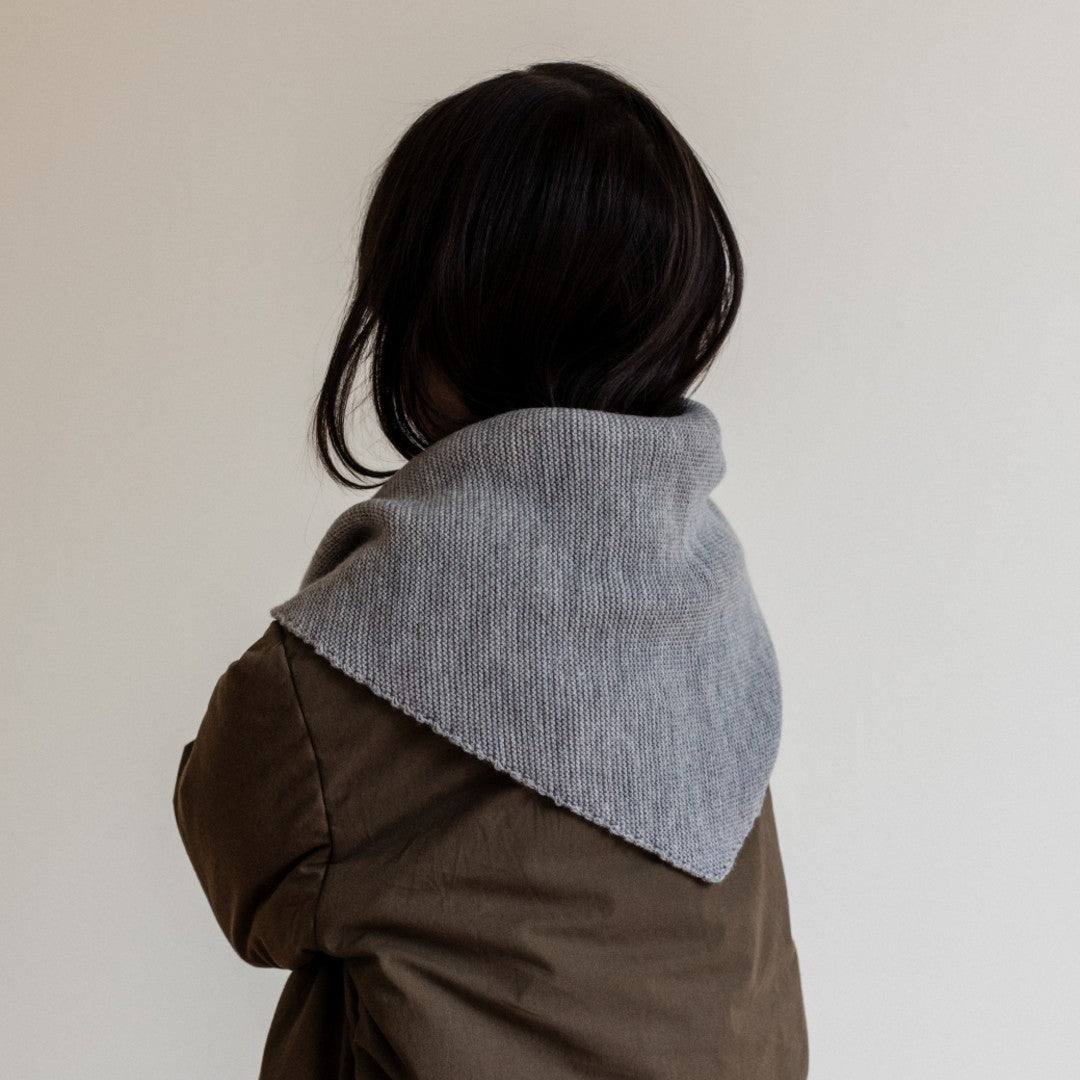 Hvid Sjaal Josephina Grey Melange