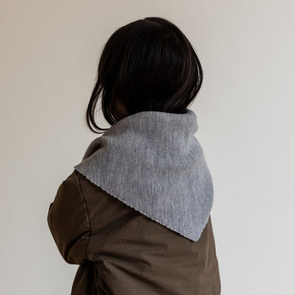 Hvid Sjaal Josephina Grey Melange