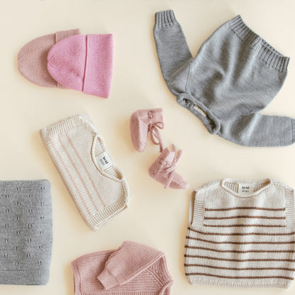 Hvid Sweater Georgette Grey Melange
