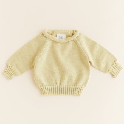 Hvid Sweater Georgette Light Yellow