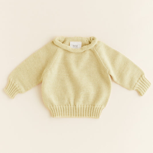 Hvid Sweater Georgette Light Yellow