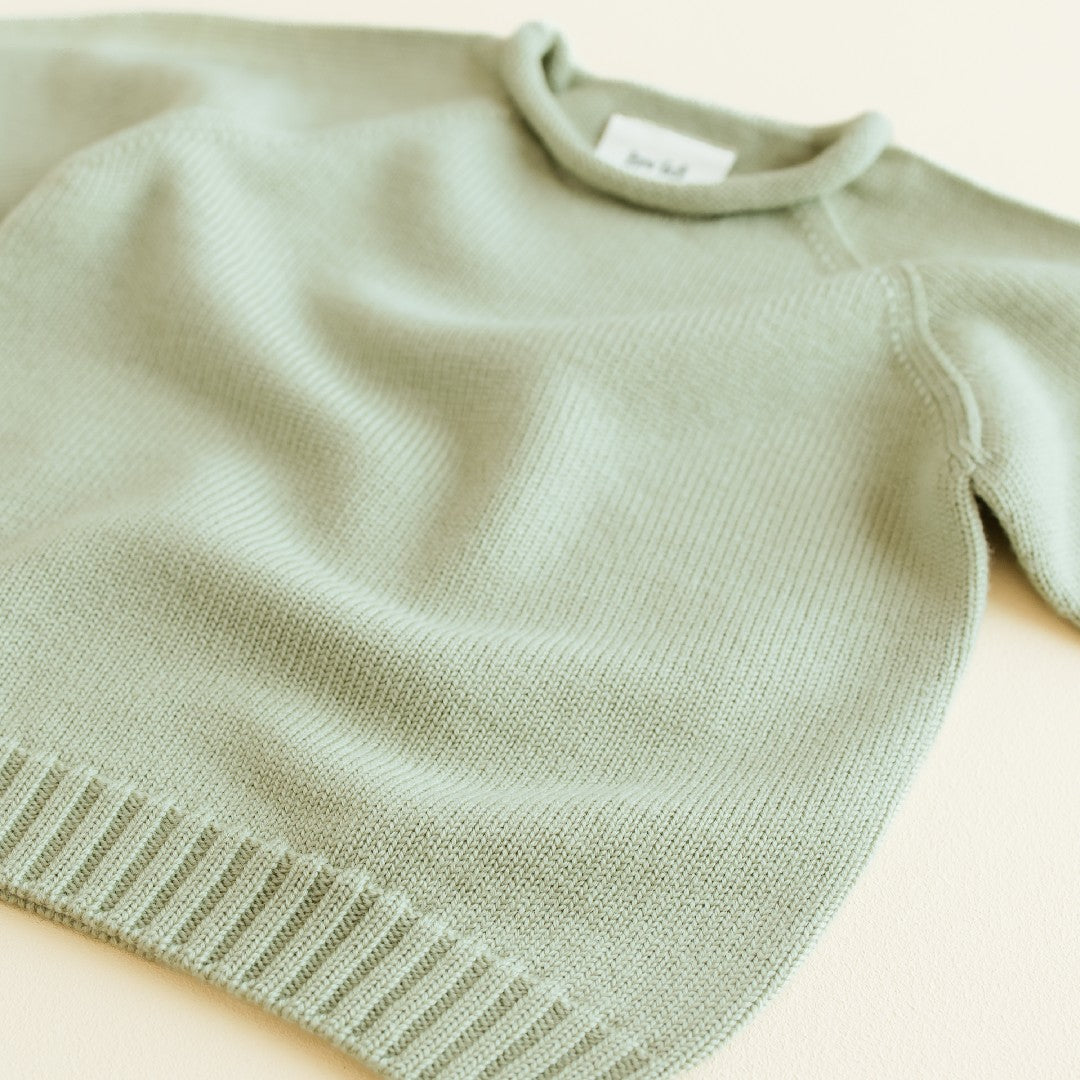 Hvid Sweater Georgette Mint
