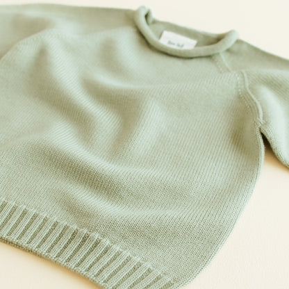 Hvid Sweater Georgette Mint