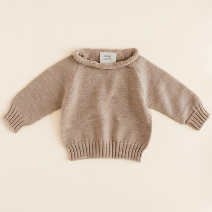 Hvid Sweater Georgette Sand