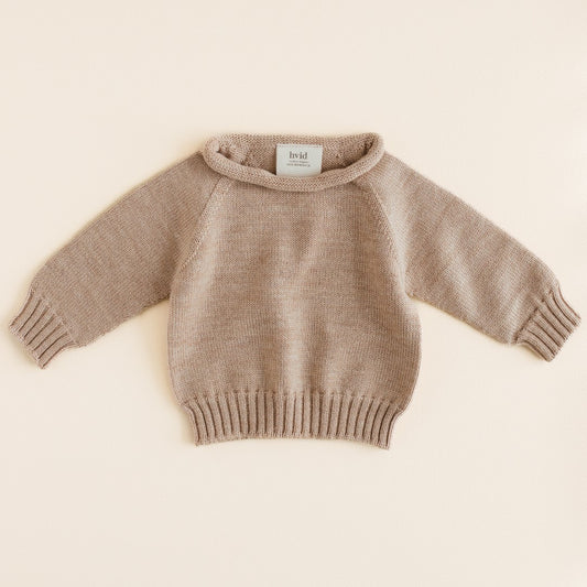 Hvid Sweater Georgette Sand