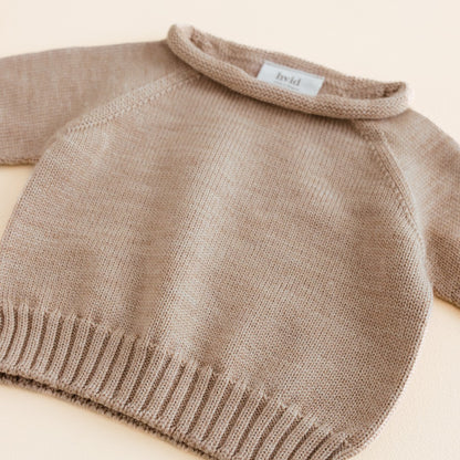 Hvid Sweater Georgette Sand
