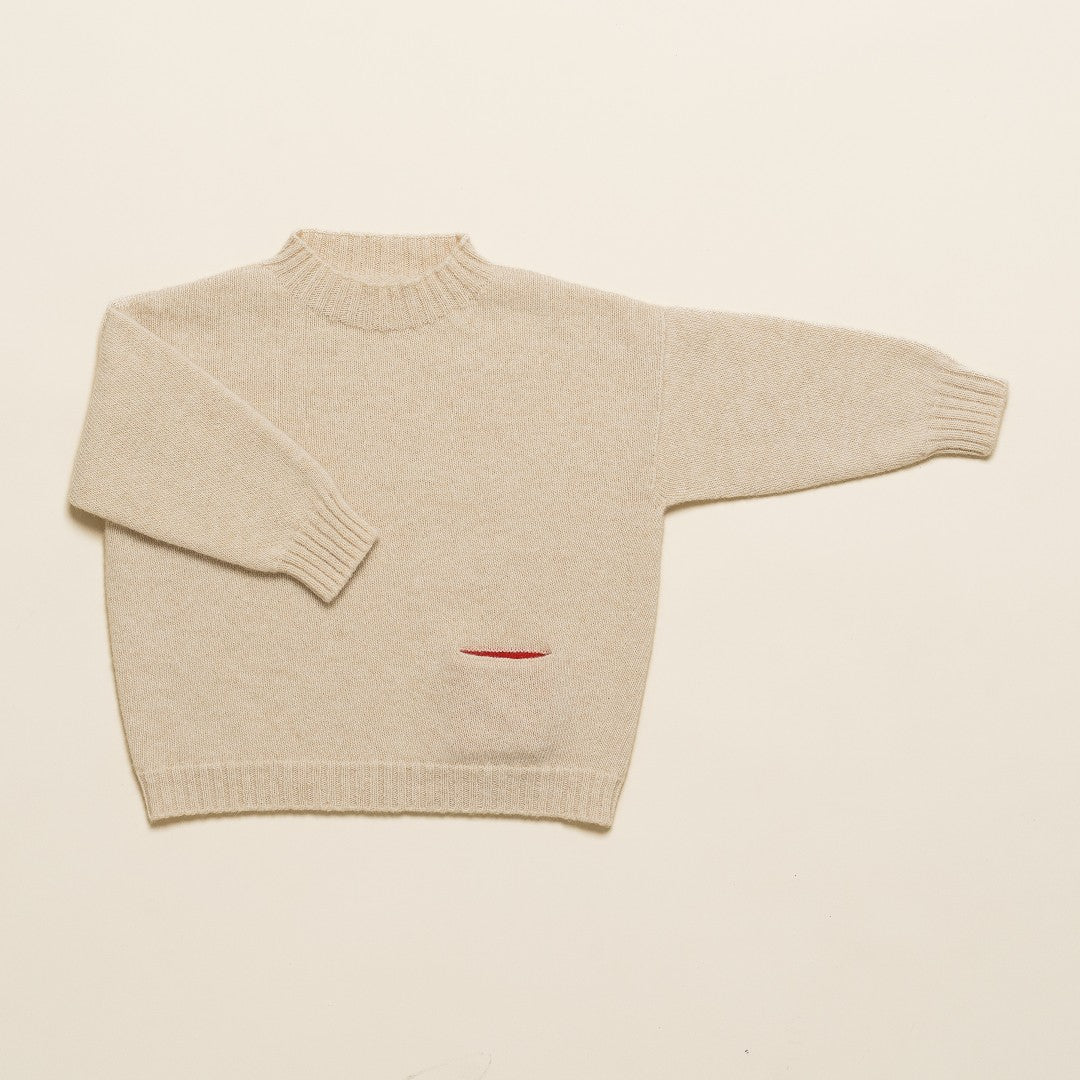 Hvid Sweater Kasper Seashell