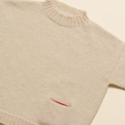 Hvid Sweater Kasper Seashell