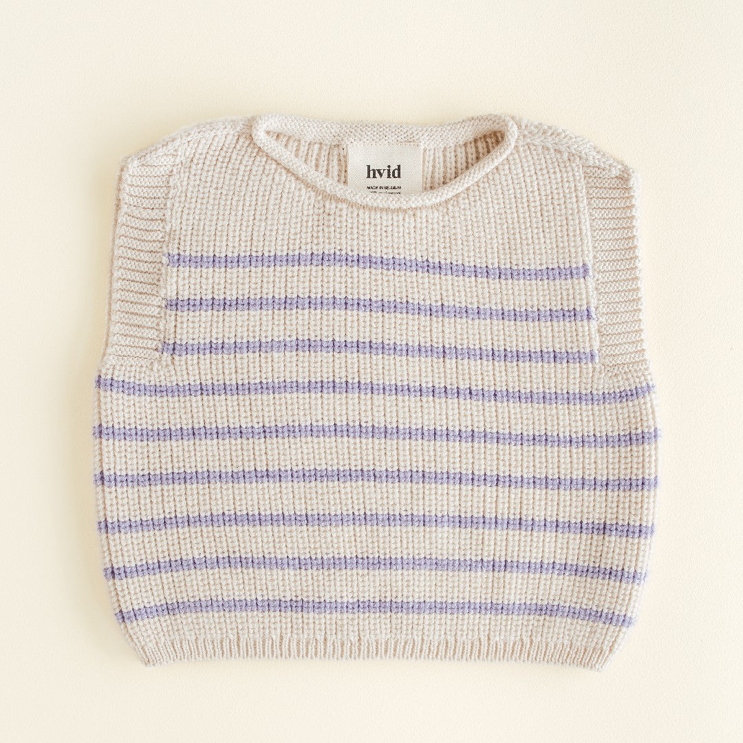 Hvid Vest Harvey Cream Lilac