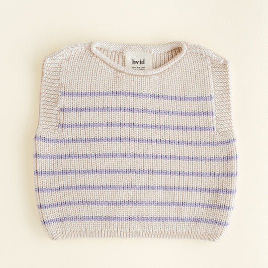 Hvid Vest Harvey Cream Lilac