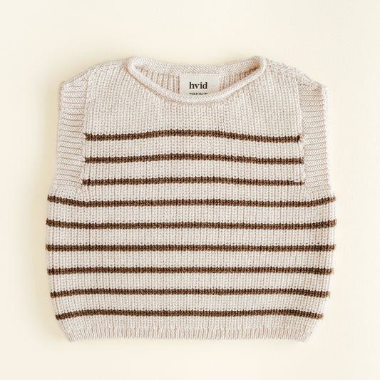 Hvid Vest Harvey Cream Mocha