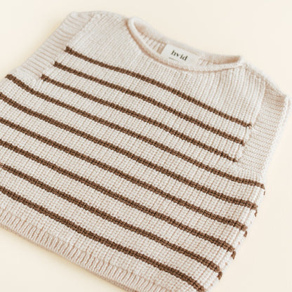 Hvid Vest Harvey Cream Mocha