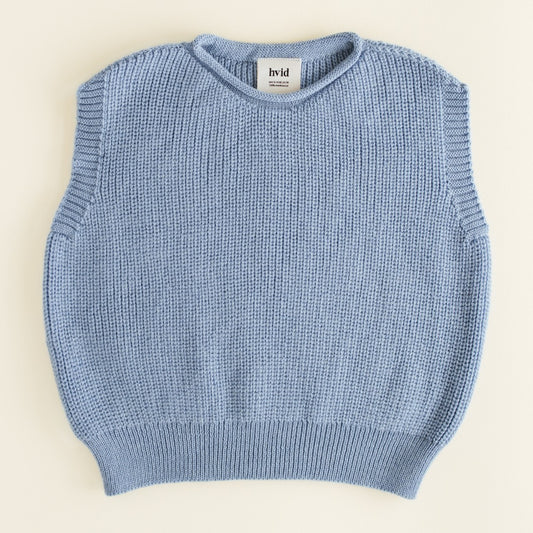 Hvid Vest Harvey Light Blue Kids