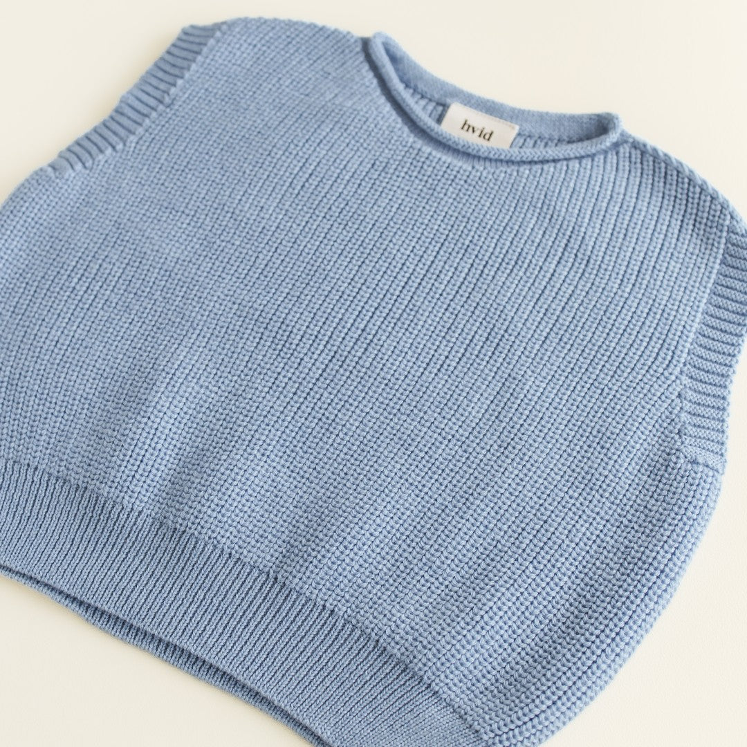 Hvid Vest Harvey Light Blue Kids
