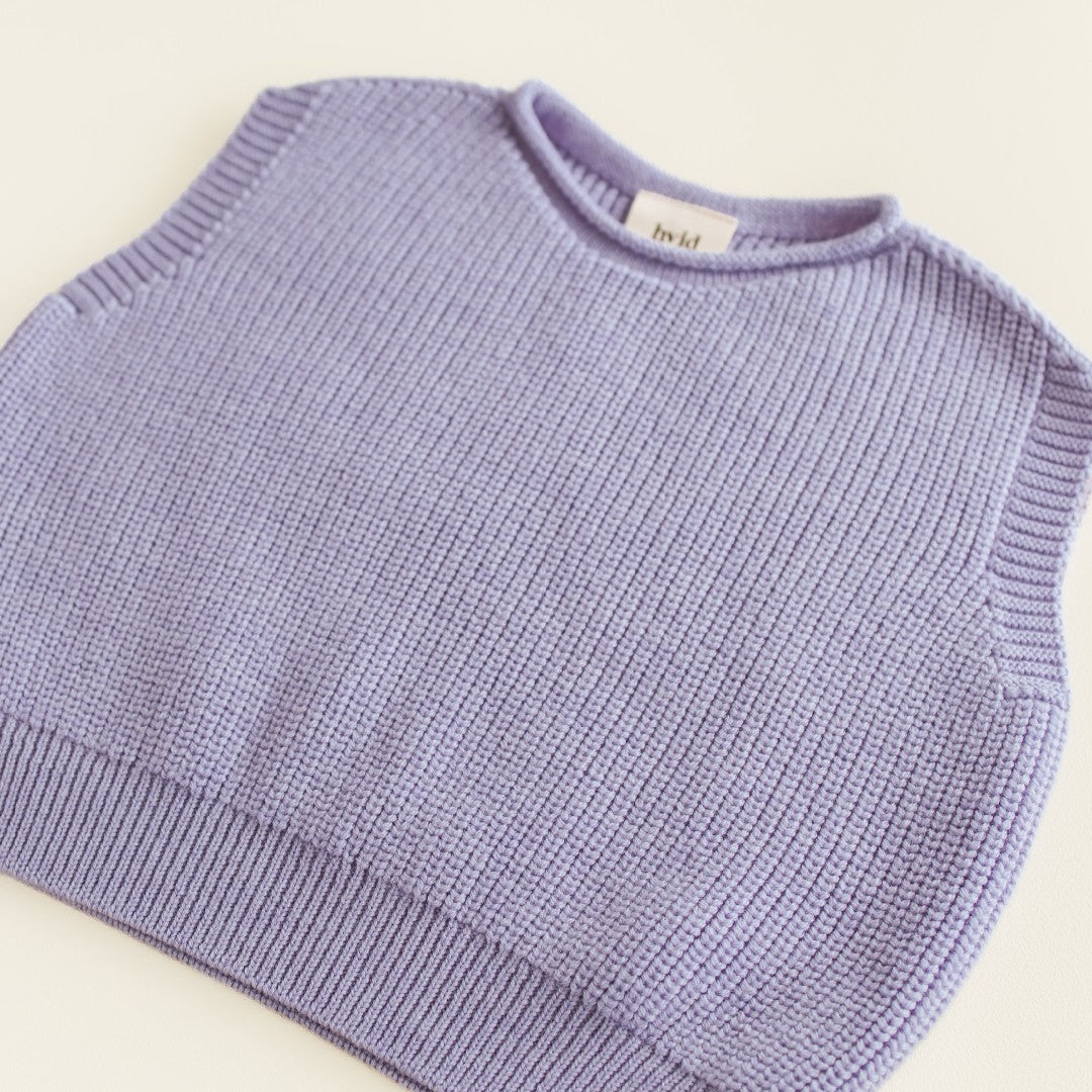 Hvid Vest Harvey Lilac Kids