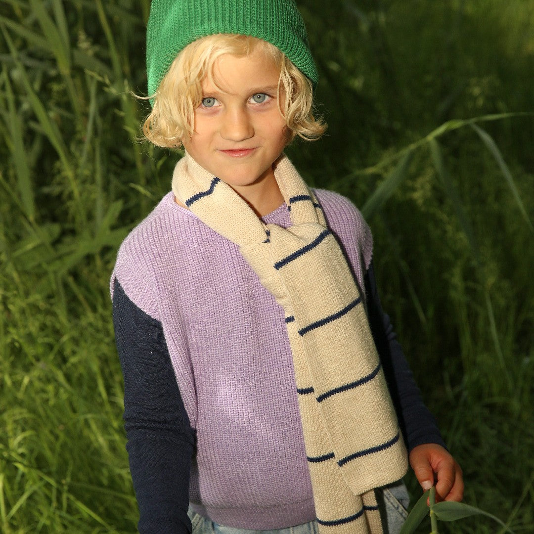Hvid Vest Harvey Lilac Kids