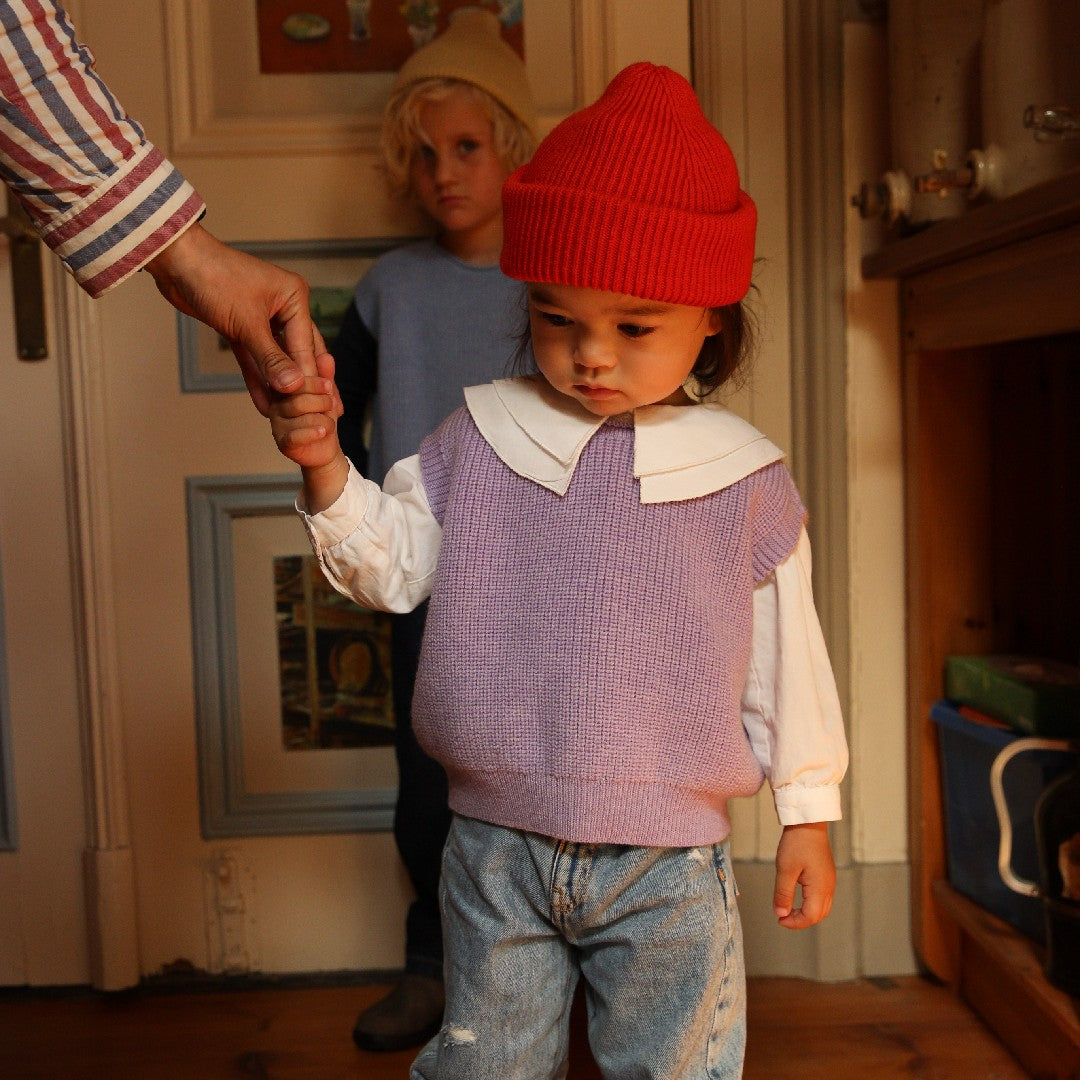 Hvid Vest Harvey Lilac Kids
