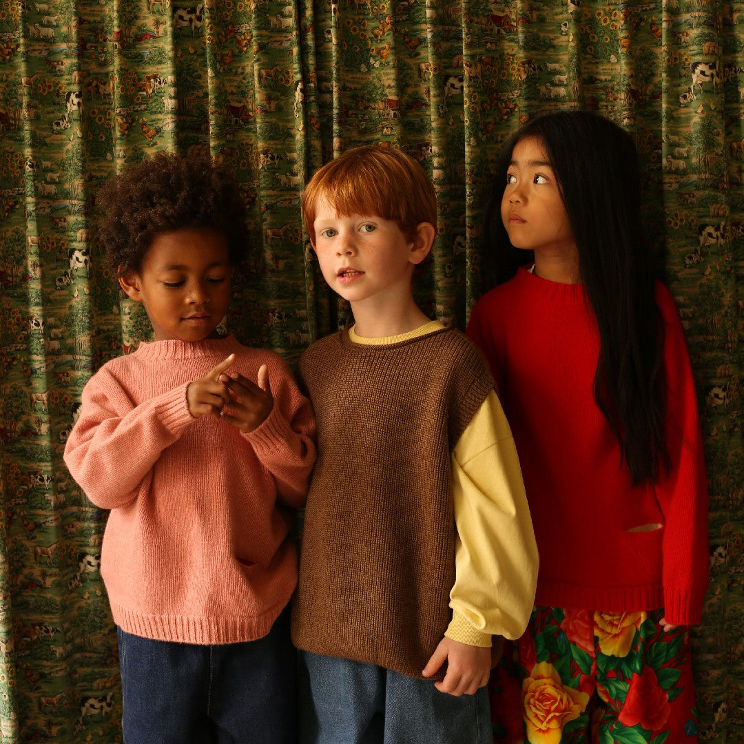 Hvid Vest Harvey Mocha Kids