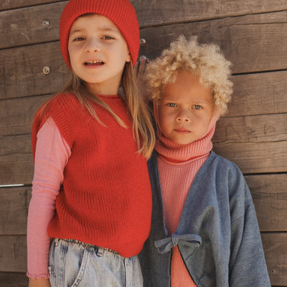 Hvid Vest Harvey Red Kids