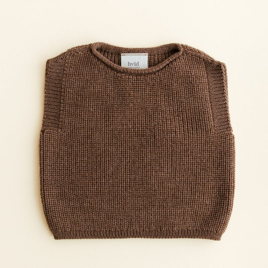 Hvid Vest Harvey Mocha