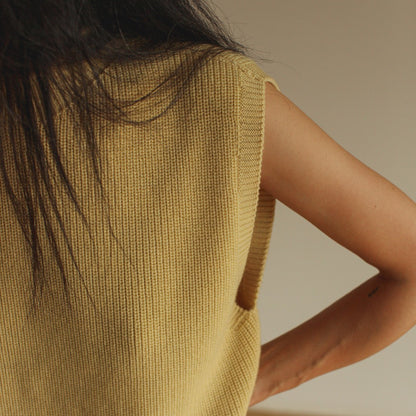 Hvid Vest Helle Light Yellow
