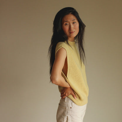 Hvid Vest Helle Light Yellow