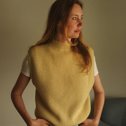 Hvid Vest Helle Light Yellow