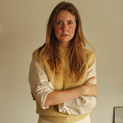 Hvid Vest Helle Light Yellow