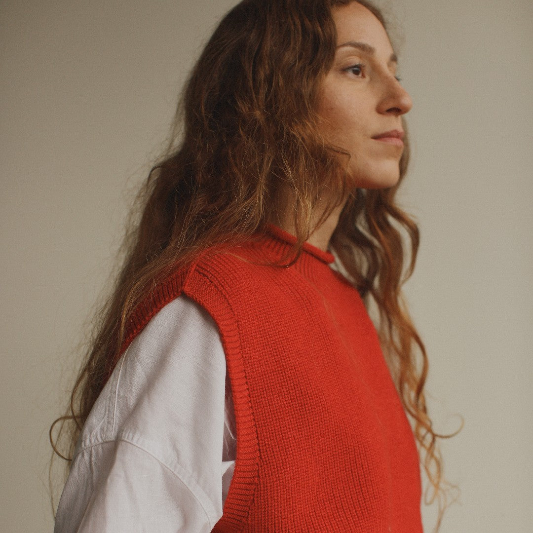 Hvid Vest Helle Red