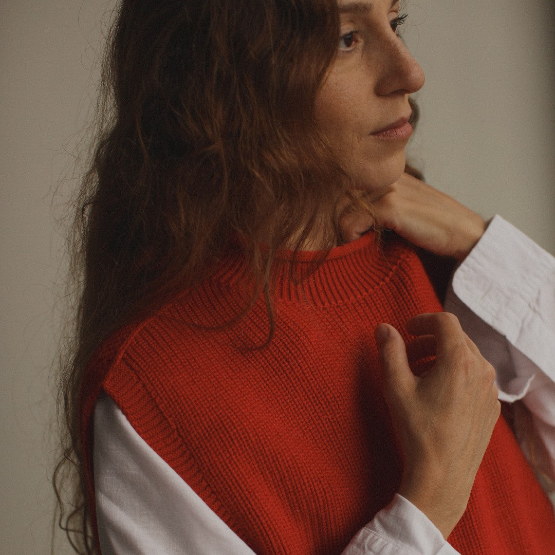Hvid Vest Helle Red