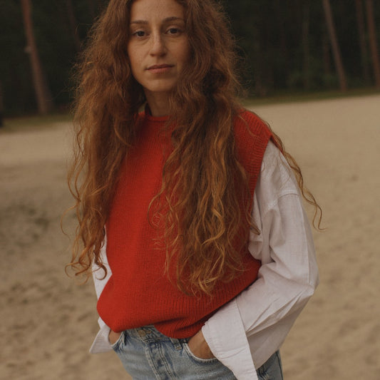 Hvid Vest Helle Red