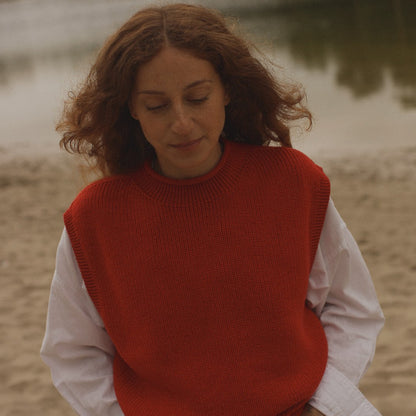 Hvid Vest Helle Red
