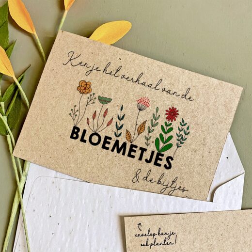 Bloom your message Wenskaart Bloemetjes En De Bijtjes