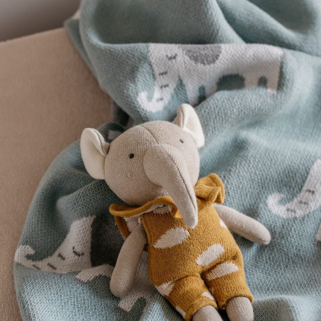 Little Otja Deken Elephant Teal