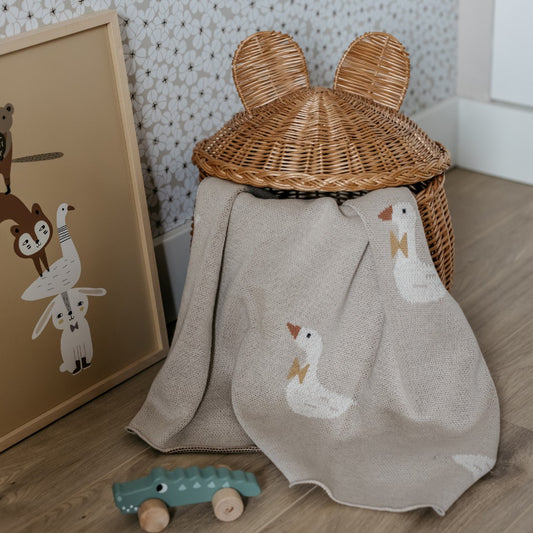 Little Otja Deken Goose Beige