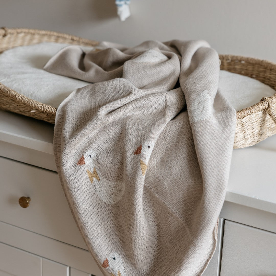 Little Otja Deken Goose Beige