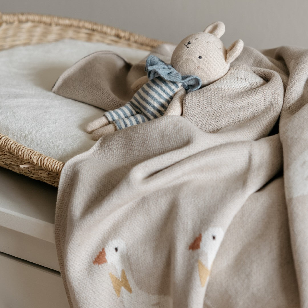 Little Otja Deken Goose Beige