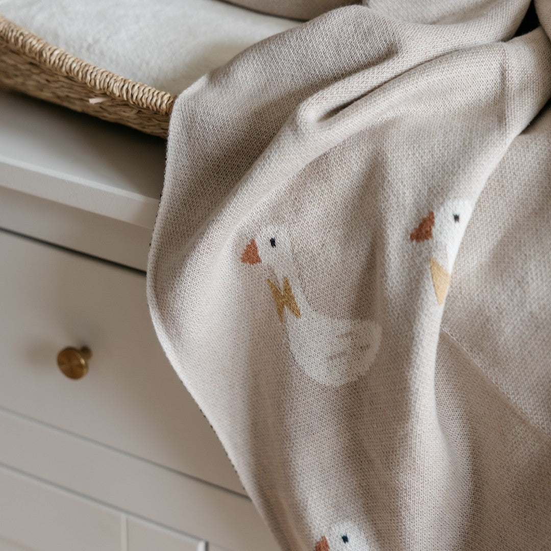 Little Otja Deken Goose Beige