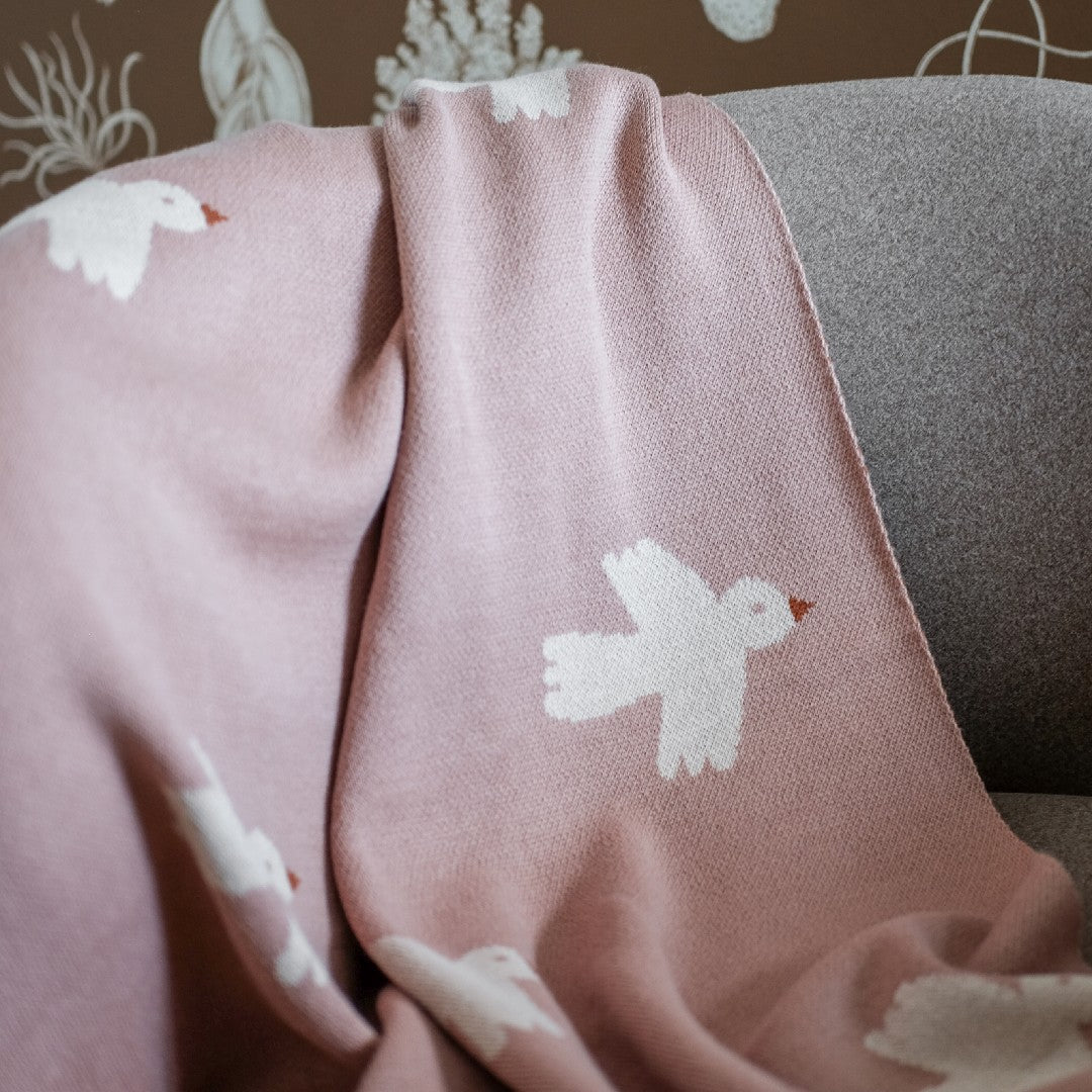 Little Otja Deken Little Birdie Blush