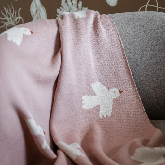 Little Otja Deken Little Birdie Blush