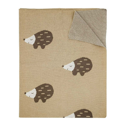 Little Otja Deken Hedgehog Brown Khaki
